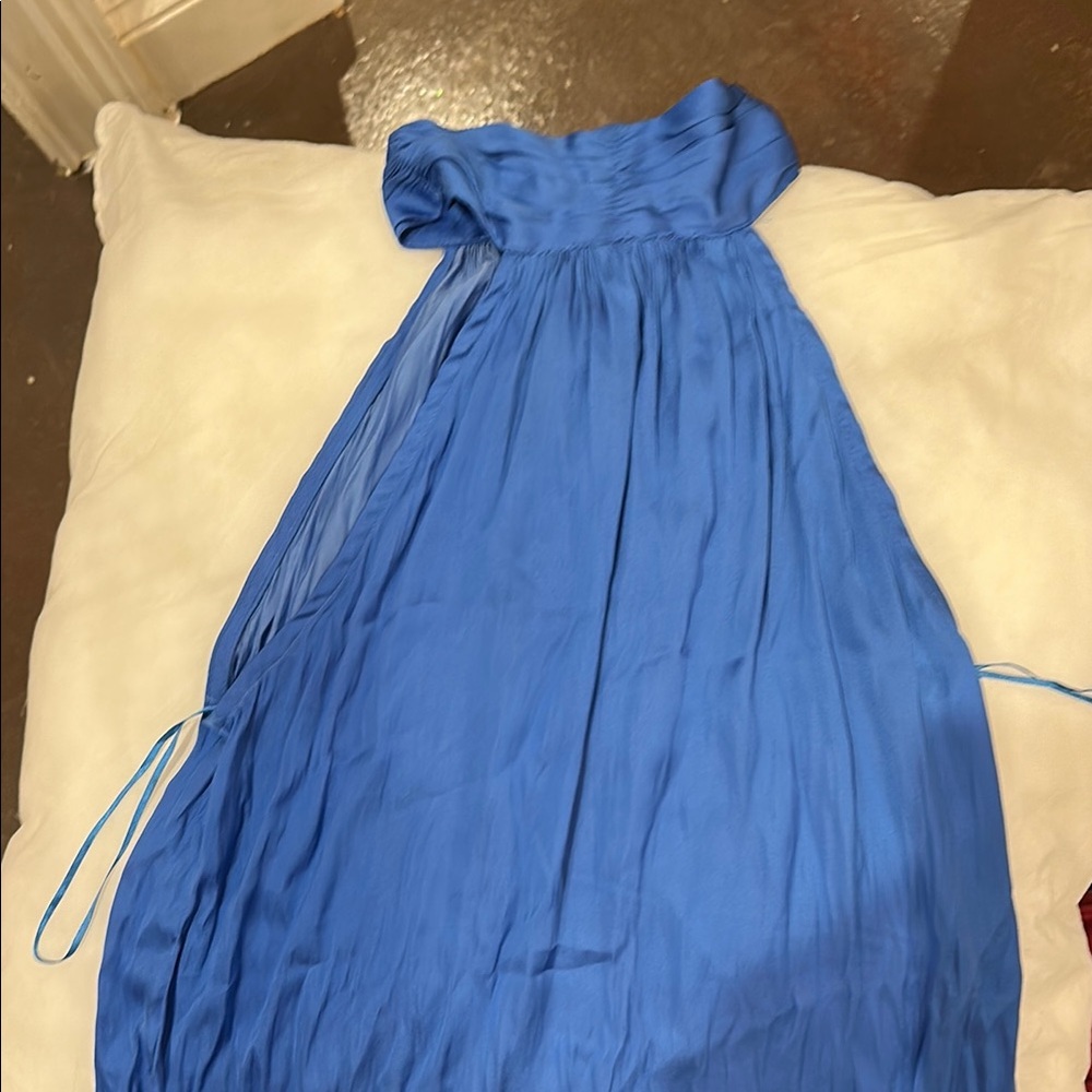 Elegant Blue Halter Top